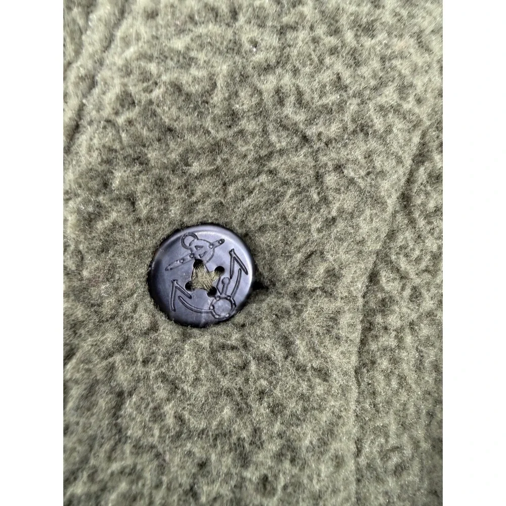 Polo‎ Ralph Lauren Mens Fleece Shirt Jacket Olive Green Sherpa P.R.L. Navy Large